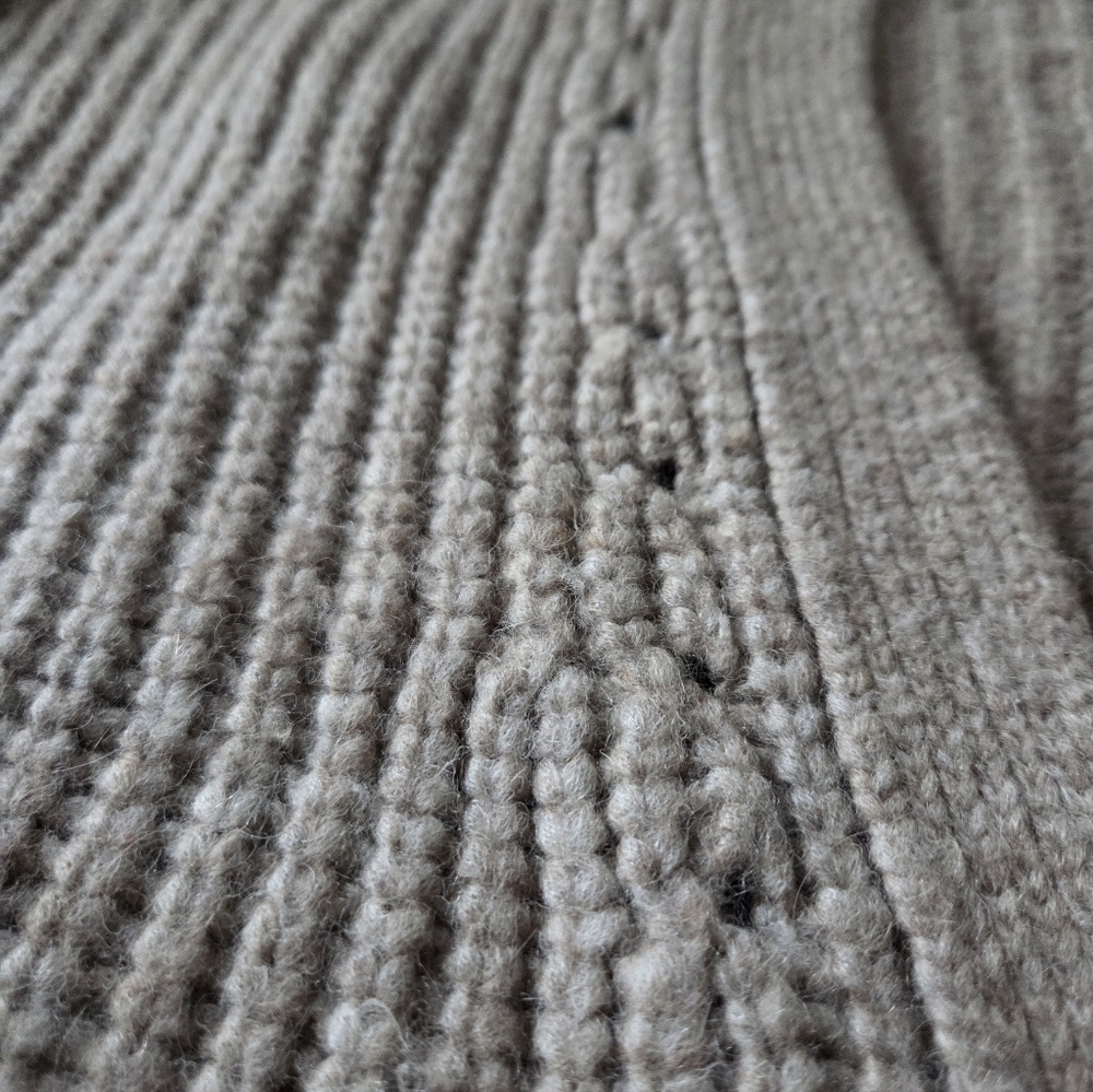 Doen Adelia Beige Alpaca Wool Cardigan Sweater Size Small - Picture 3 of 8
